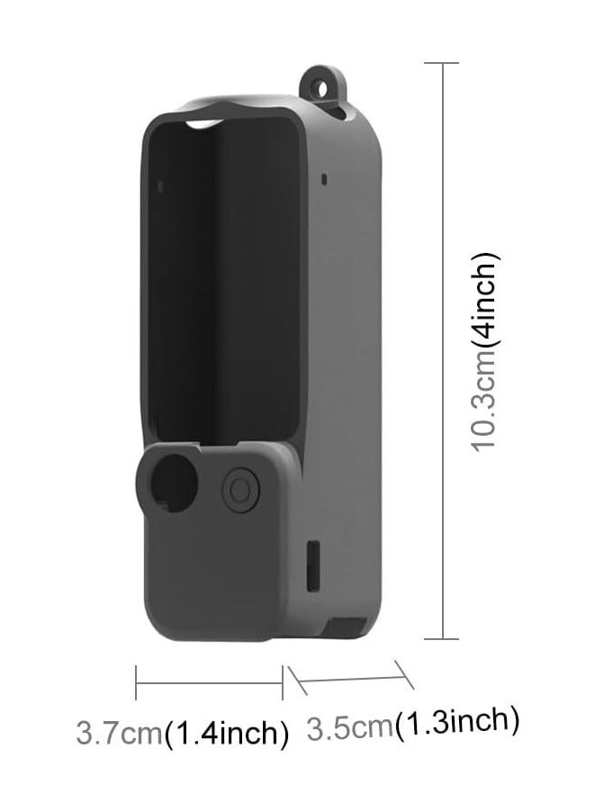 3 in 1 Case for DJI OSMO Pocket 3 Silicone Cover Camera Case Lens Cap Screen Cover Set Dust-Proof Scratch-Proof - Image 5