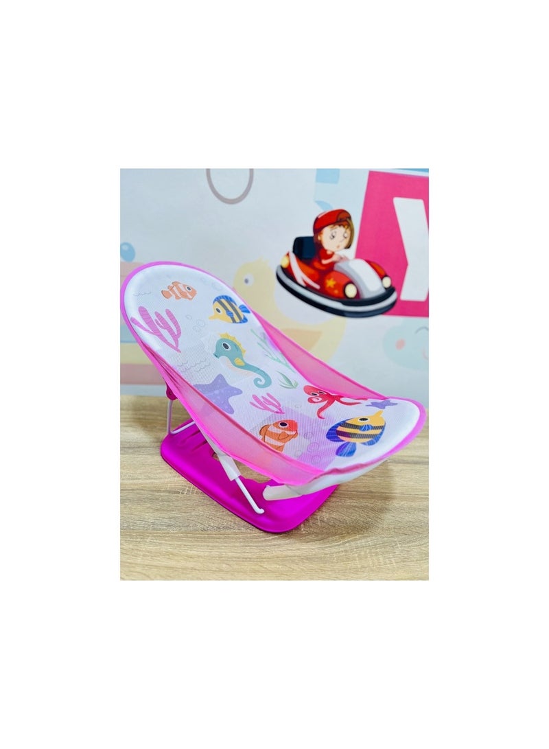 Tiibaby Attractive Printed Baby Bath Chair - 3 Levels & Foldable - Image 2