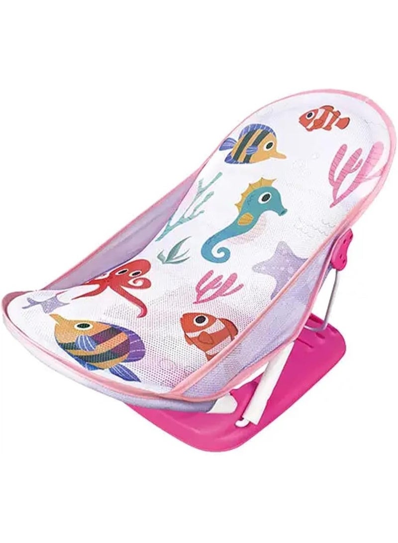 Tiibaby Attractive Printed Baby Bath Chair - 3 Levels & Foldable - Image 1