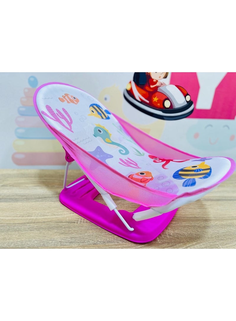 Tiibaby Attractive Printed Baby Bath Chair - 3 Levels & Foldable - Image 4