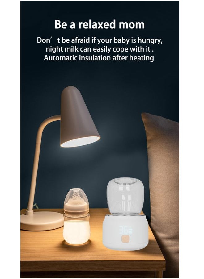 TEN-M JOURNEY - Portable Smart Baby Bottle Warmer Dual Function for Defrosting Warm Milk Heater & Thaw for Formula Breastmilk Keep Warm with 4 Smart Temperature Adjustments BPA Free - Image 1