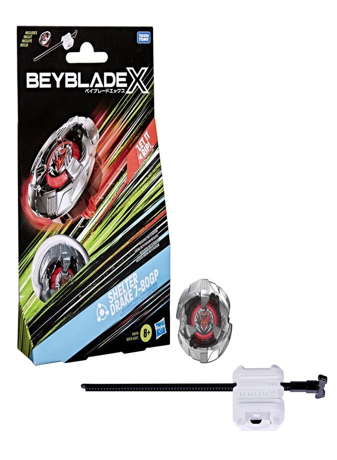 Beyblade X Shelter Drake 7-80GP BX Starter Pack Set with Takara Tomy Balance Type Top and Launcher, Battling Tops Game Toys, Ages 8+ - Image 1