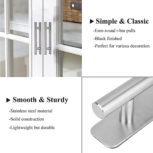 Young Dance Self-Stick Instant Cabinet Drawer Handles Pulls - 5" Stainless Steel Adhesive Door Handles, No Drilling Design, Stick On Handle for Cabinets Drawer Door Window Wardrobe Handle - 2Pcak - Image 3