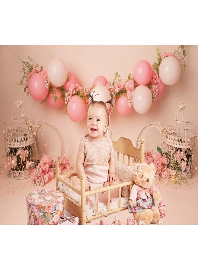 Baocicco 7x5ft Baby Girl Birthday Backdrop Pink Balloons Gifts Sweet Princess Little Girl 1st Birthday Party Photography Backgrounds Decorations Banners Photo Shoot Decor Props - Image 4