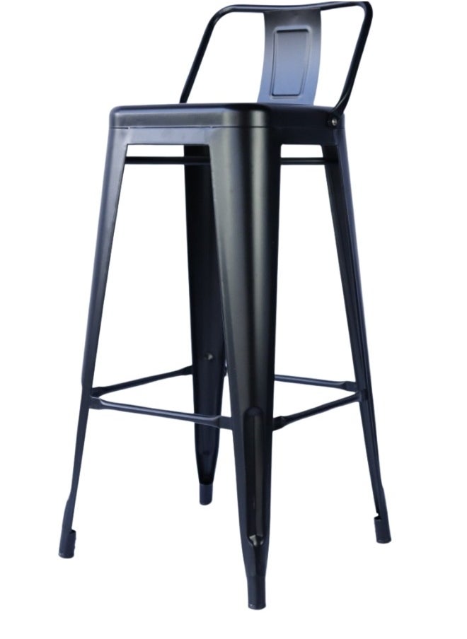 SMART HOME Cafe chairs set consisting of 2 chairs, a dining chair, and a single high chair made of sturdy steel for dining room/kitchen/party  - Image 2