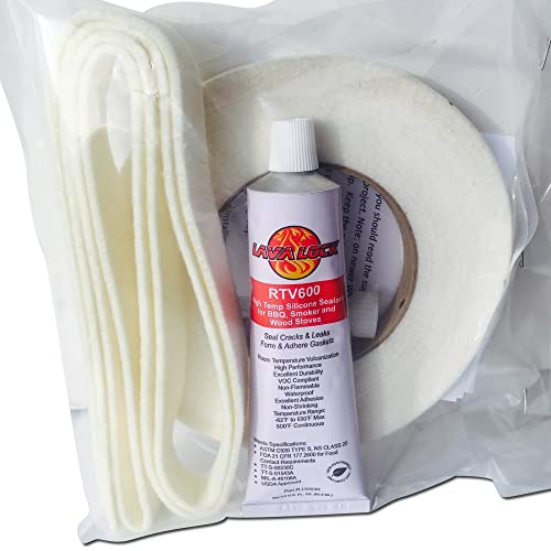LavaLock Gasket Kit for Weber Smokey Mountain WSM 18.5 22.5 for Nomex RTV grill gasket seal - Image 4