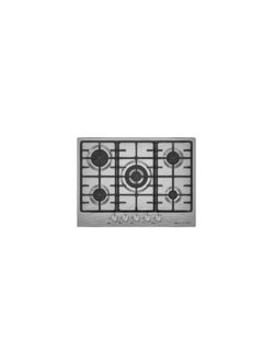 "Ecomatic Built-In Hob 70 cm 5 Gas Burners Cast Iron Stainless S703C "