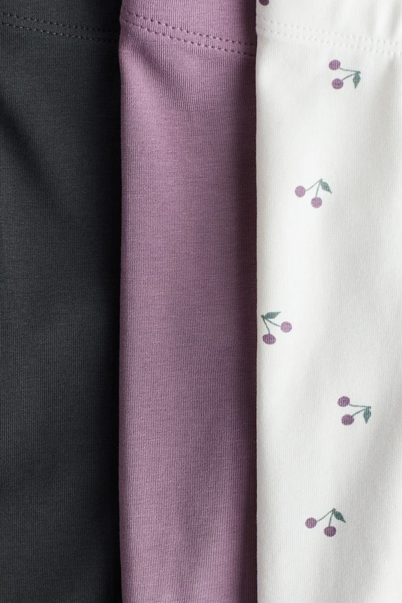 H&M 3-pack cotton jersey leggings