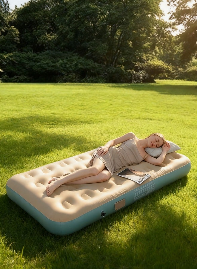 Thickened afternoon nap inflatable mattress - single size, large size. Inflatable bed, outdoor folding portable bed, home lazy bed. - Image 5