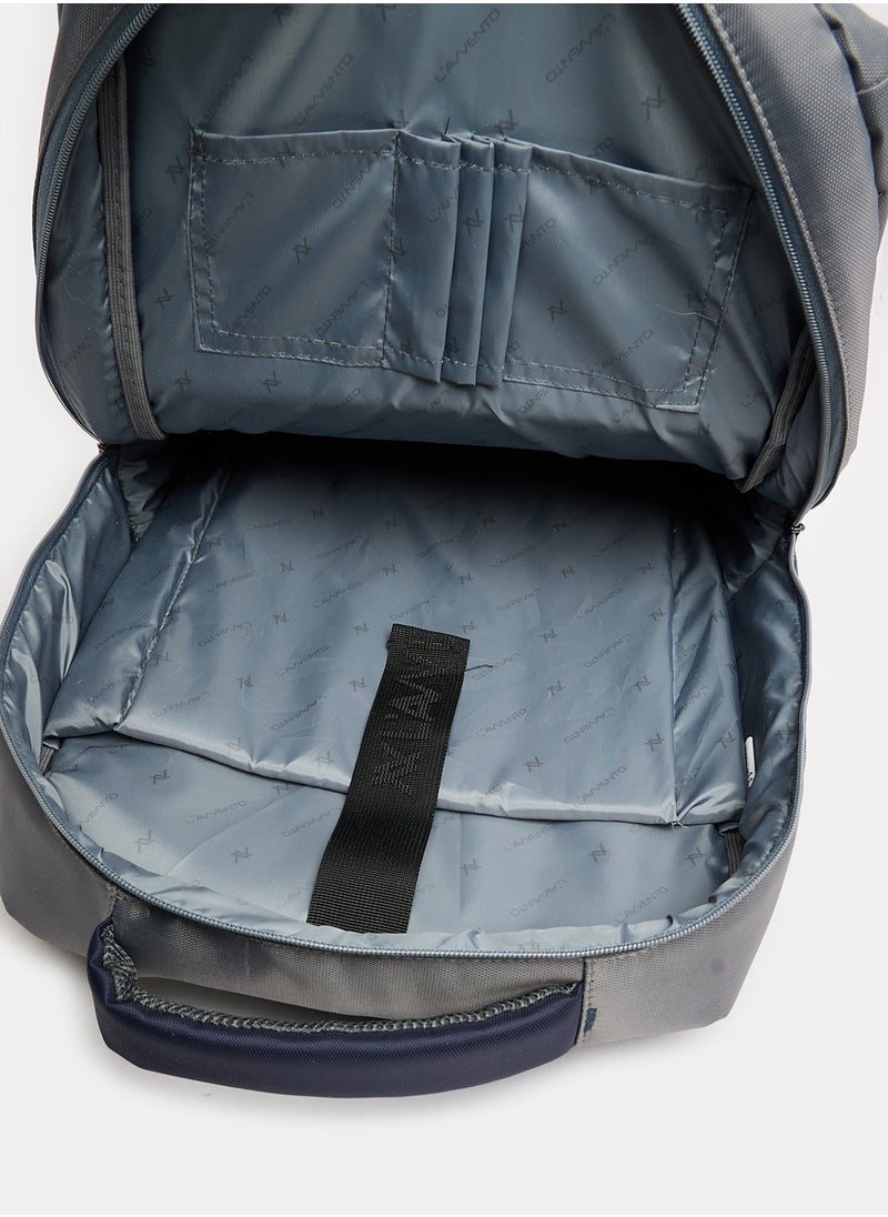 L'avvento (colour / Image may vary) L'avvento (BG924) Laptop Backpack 15.6", made of Polyester Gray * Blue  - Image 2