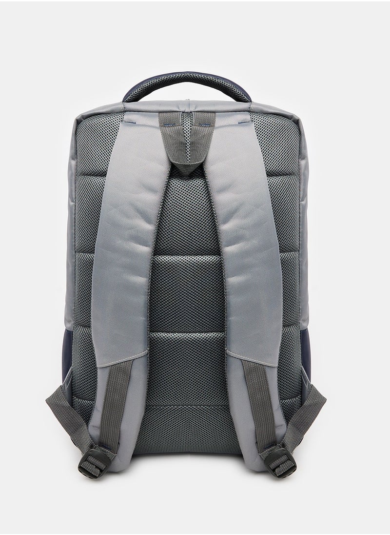 L'avvento (colour / Image may vary) L'avvento (BG924) Laptop Backpack 15.6", made of Polyester Gray * Blue  - Image 4