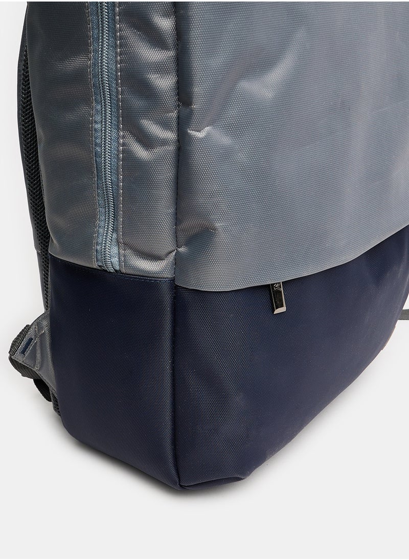 L'avvento (colour / Image may vary) L'avvento (BG924) Laptop Backpack 15.6", made of Polyester Gray * Blue  - Image 3