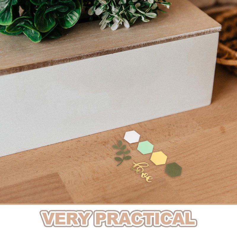 Green Leaf Paper Confetti 500pcs for Wedding Bridal Shower Birthday Party Table Decorations - Image 4