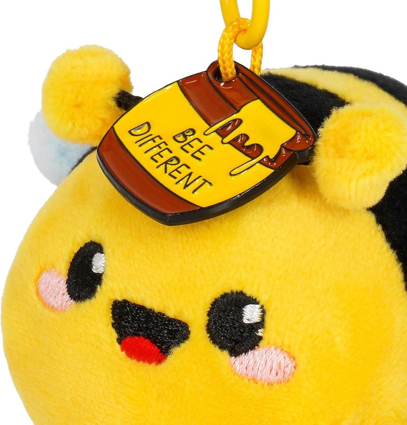 Legami Super Soft Bee Plush Key Ring with Engraved Message - Image 3