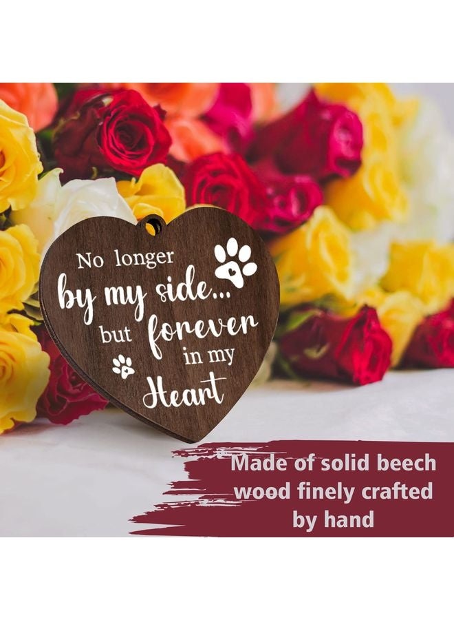 MOWKIT Dog Memorial Gifts for Loss of Dog - Rotating Wooden Picture Frame for 4x6 Photo - Loss of Dog Sympathy Gift - Cat Pet Bereavement Remembrance Picture Frame - Image 4