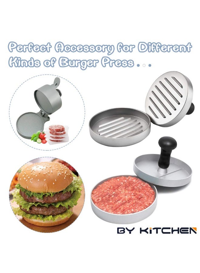 200pcs Parchment Paper Sheet for Baking, Hamburger patty paper 5.5" Square Non-Stick Wax Paper Sheets for Burger Press Patty Seperate Cookies - Image 3
