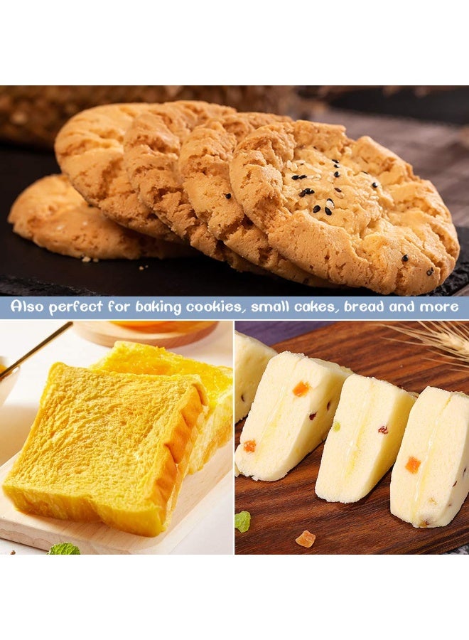 200pcs Parchment Paper Sheet for Baking, Hamburger patty paper 5.5" Square Non-Stick Wax Paper Sheets for Burger Press Patty Seperate Cookies - Image 5