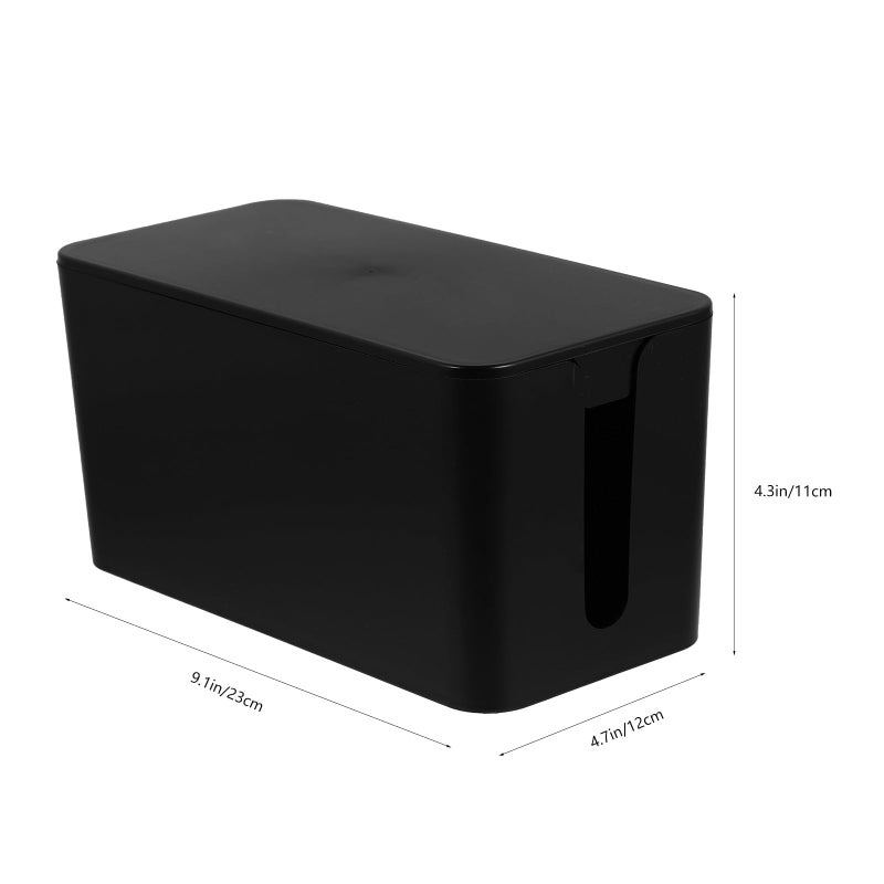 Cable Management Box with Lid Cord Organizer for Power Strip Home Office Living Room - Image 3