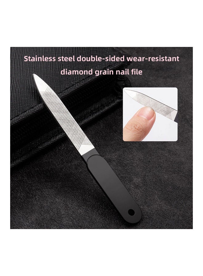 Loquat 18-Piece Pedicure and Manicure Tool Kit Portable Nail Clippers Set Black - Image 5