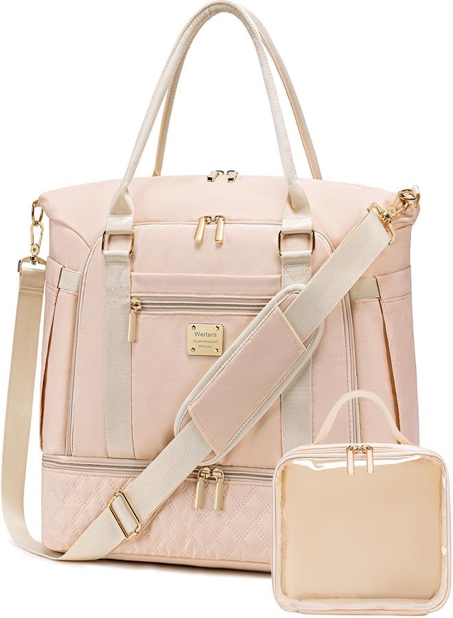 Weitars Women's Gym & Travel Duffle - Weekender with Shoes Compartment, Wet Pocket, Toiletry Bag, Carry-On for Airplanes & Hospital Use - Image 1
