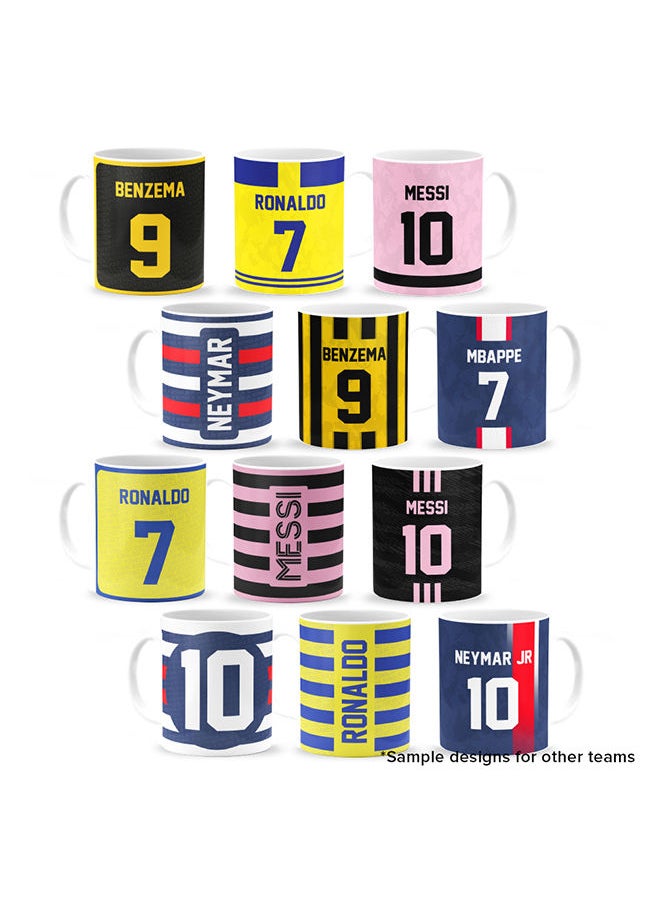 Stylizedd - Designer Printed Coffee Mug + A5 Spiral Notebook Memo Notepad Journal Personalised Combo Gift Set  -Player Name - Faf du Plessis, Jersey Number-18 - Image 1
