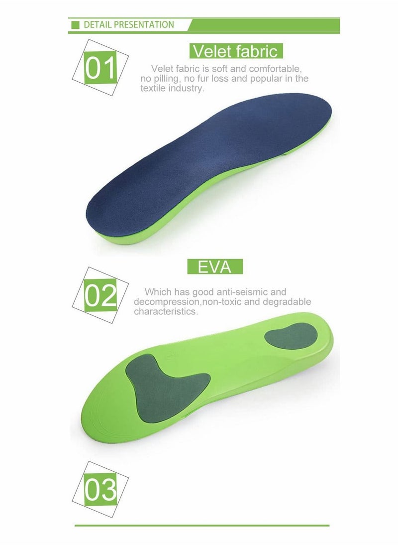 Excefore Plantar Fasciitis Orthotic Insoles, Memory Foam Insoles (Men 38-42.5/ Women 37-42)  - Image 4