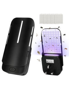 Necomi Fly Trap Indoor, Plug in Flying Insect Trap for Fruit Fly, Gnat, Moth, UV Mosquito Bug Trap Catcher with Night Light, Noiseless and Easy to Use, Ideal for House Bedroom Kitchen(1 Device+ 5 Refills)  - Image 1