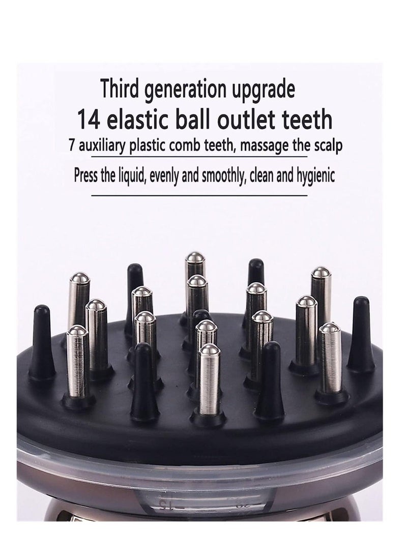 Y&D Scalp Massager Hair Growth, Brush with Oil Applicator Root Comb Bottle and Exfoliating Easy to Use Dispenser for Care Oils Nutrients - Image 3
