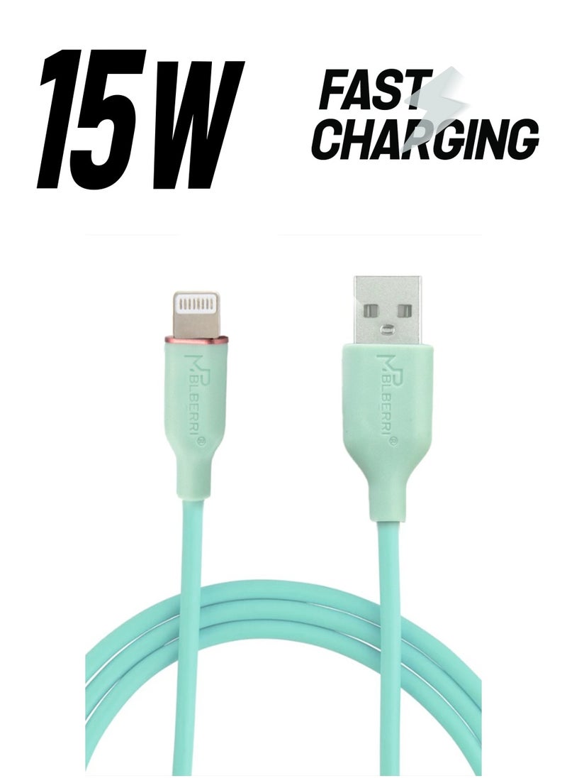 mpBLBERRI Lightning USB Data Cable 2 Meter | mpBLBERRI BLB-U315  - Image 1