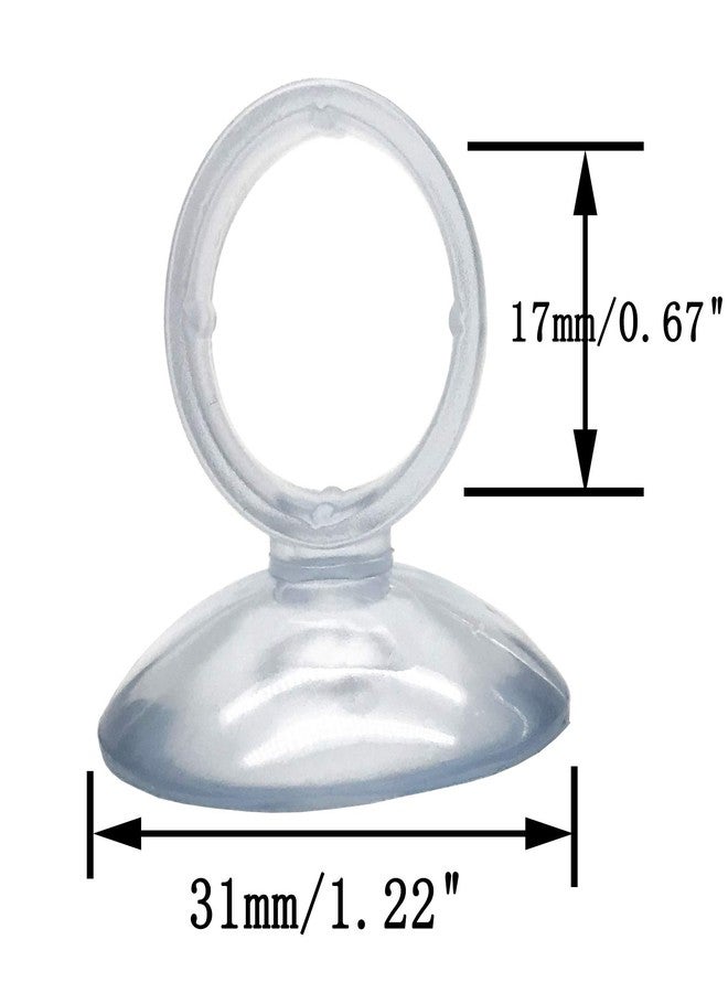 XMHF Silicone Aquarium Air Hose Airline Tube Clip Suction Cups Holders 20Pcs - Image 2