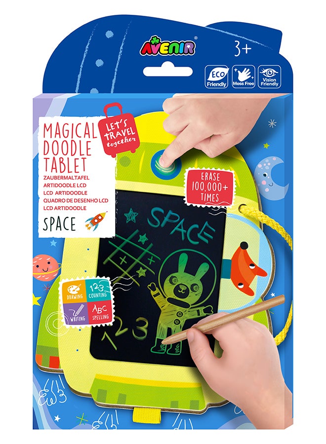 Avenir لوحة الرسم AVENIR LCD Artidoodle Space – جهاز لوحي للرسم للأطفال مع قلم Stylus | لوحة رسم قابلة للمسح، شاشة حماية للعين، لوحة كتابة مناسبة للسفر للأولاد والبنات - Image 1