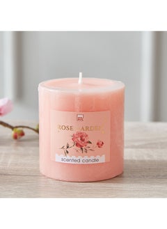 Qara Rose Garden Pillar Candle 6.8 x 7 x 6.8 cm