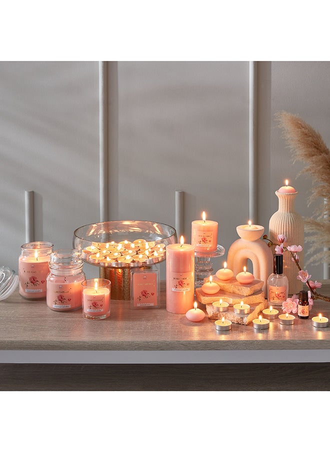 Home Box - Qara Rose Garden Pillar Candle 6.8 x 7 x 6.8 cm - Image 1
