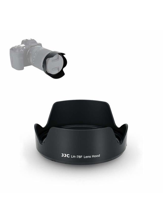 JJC Reversible Lens Hood Shade for Canon RF 24-240mm f/4-6.3 is USM Lens on Canon EOS RP & R Replace Canon EW-78F Hood Tulip Flower Design - Image 1