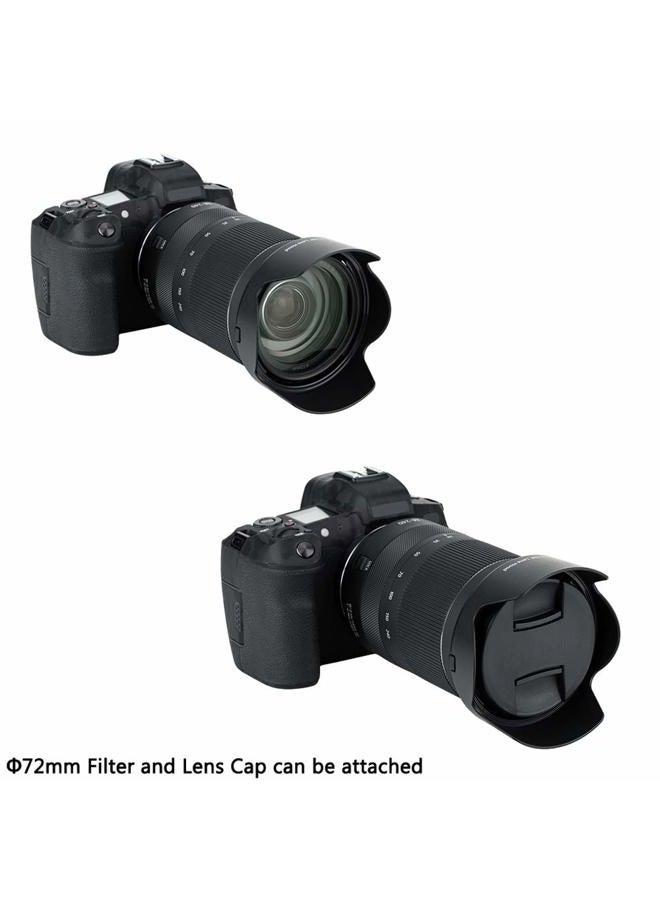 JJC Reversible Lens Hood Shade for Canon RF 24-240mm f/4-6.3 is USM Lens on Canon EOS RP & R Replace Canon EW-78F Hood Tulip Flower Design - Image 4
