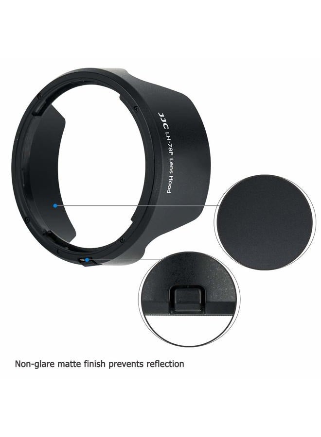 JJC Reversible Lens Hood Shade for Canon RF 24-240mm f/4-6.3 is USM Lens on Canon EOS RP & R Replace Canon EW-78F Hood Tulip Flower Design - Image 2