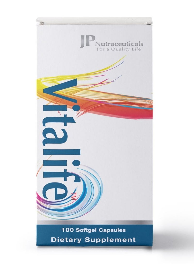 JP Nutraceuticals Vitalife Capsules Multivitamins & Minerals - 100 Capsules - Image 2