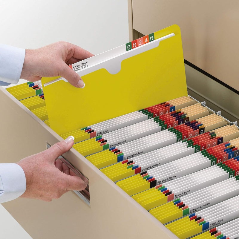Smead Smead File Jacket Reinforced StraightCut Tab 2 Expansion Letter Size Yellow 50 per Box 75571 - Image 5