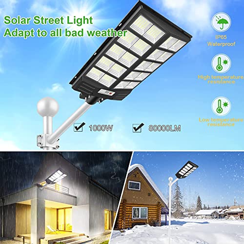 RJ -600 Watt Solar Street Lights Outdoor Dusk to Dawn Security Lights High Lumen Solar Powered Waterproof for Parking Lot Wall Garage Lamp and with Remote Control |2 Year Warranty - Image 4