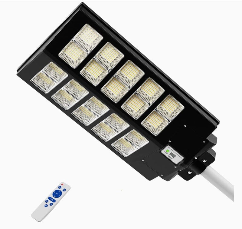 RJ -600 Watt Solar Street Lights Outdoor Dusk to Dawn Security Lights High Lumen Solar Powered Waterproof for Parking Lot Wall Garage Lamp and with Remote Control |2 Year Warranty - Image 1