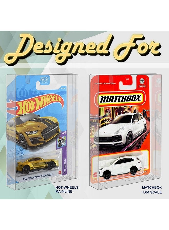 MALKO Hot Wheels & Matchbox Protector Display Case for Carded 1:64 Mainline Diecast Cars - 10 Pack | Assembly Required - Image 5