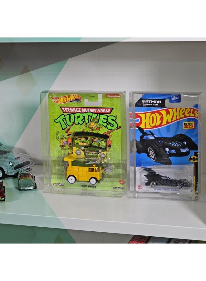 MALKO Hot Wheels & Matchbox Protector Display Case for Carded 1:64 Mainline Diecast Cars - 10 Pack | Assembly Required - Image 2