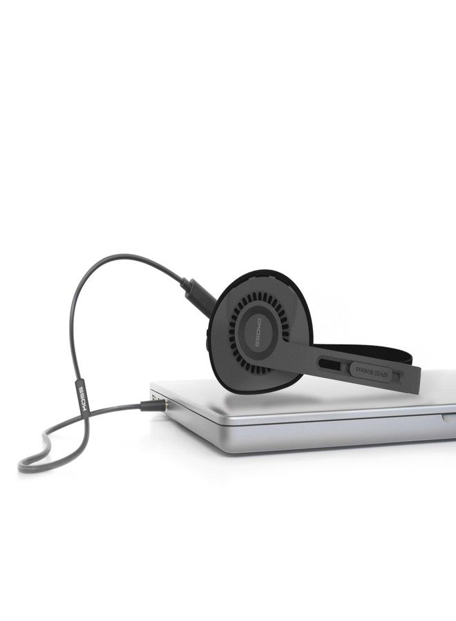 KOSS كوس KUSB-50 كابل تمرير الصوت التناظري لـ KPH30 اللاسلكي و Porta Pro اللاسلكي، ميكروفون مدمج وتحكم صوتي، USB-C إلى 3.5mm، أسود - Image 2