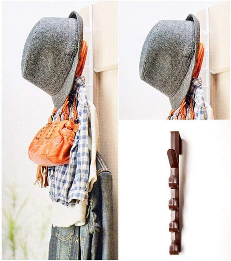 SUNBEET 5 Layers Over The Door Hook Organizer Coat Rack Hanger Backpack Handbag Door Hook Backpack Hangers Hook for Clothes,Hat,Socks,Bag,Key,Belt,Towel,Robe,Shirts (Pack of 3) - Image 3