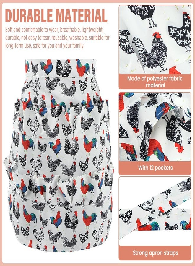 Saycker Egg Apron,Egg Collecting Apron Polyester,12 Pockets Egg Apron for Fresh Eggs,Egg Gathering Apron for Chicken Duck Goose Eggs - Image 3