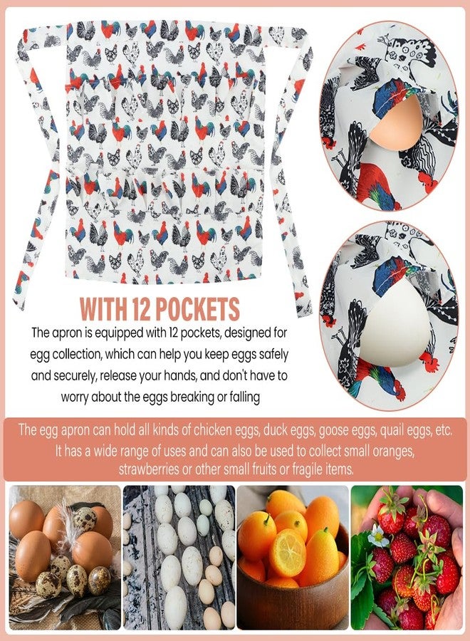 Saycker Egg Apron,Egg Collecting Apron Polyester,12 Pockets Egg Apron for Fresh Eggs,Egg Gathering Apron for Chicken Duck Goose Eggs - Image 4