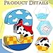 Hungdao Toy Inspired Birthday Piata for Kids Cartoon Cow Number Piata Decorations Summer Cartoon Game with Stick Red Scarf Blue Sky Cloud Boys Girls Baby Shower Farm Party FavorNumber 3 - Image 4