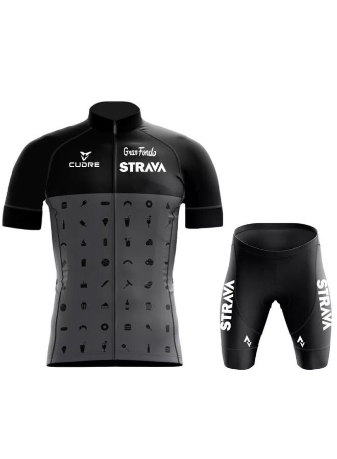 Hot Tour De France Cycling Jersey Short-sleeved Suit Team Version Summer Outdoor Mountain Bike Road Race Cycling Jersey
