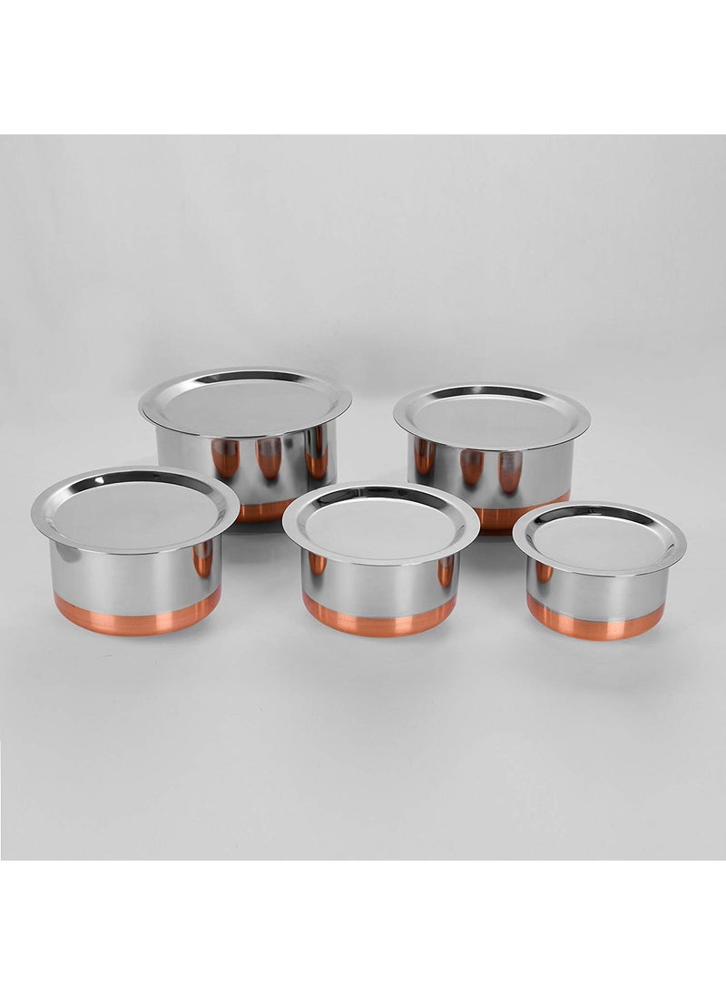 Kmart Kmart 5pcs Copper bottam tope with lid Set  - Image 1