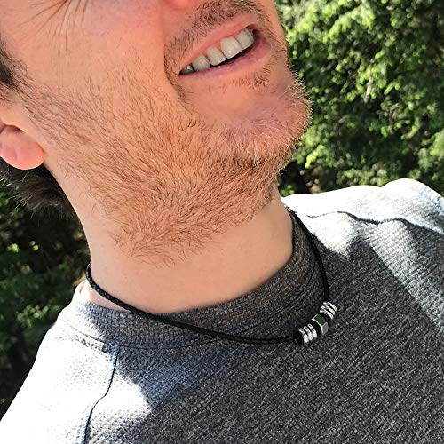 Loralyn Designs 24 Inch Men's Black Braided Leather Necklace Cord (3mm) Stainless Steel Lobster Clasp - Image 4